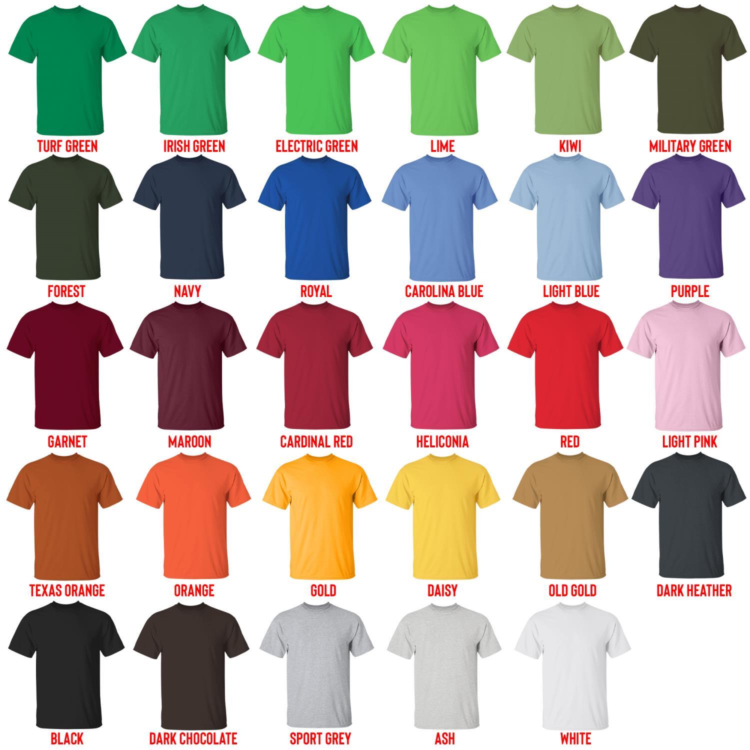 t shirt color chart - Shin Megami Tensei Store
