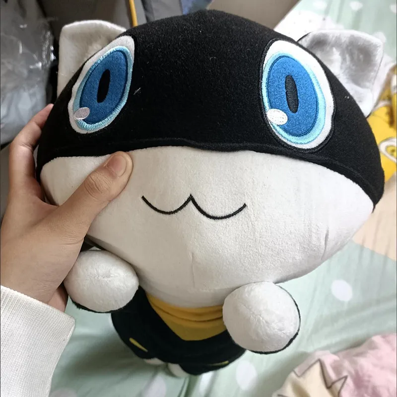 kf S55b1593217bf48ff899044e33d2ce361j Megami Tensei P5 Morgana Cosplay Costume Stuffed Prop 40cm Anime Plush Cartoon Mascot - Shin Megami Tensei Store